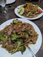 Pad See EW with Beef and Siam House Special Fried Rice